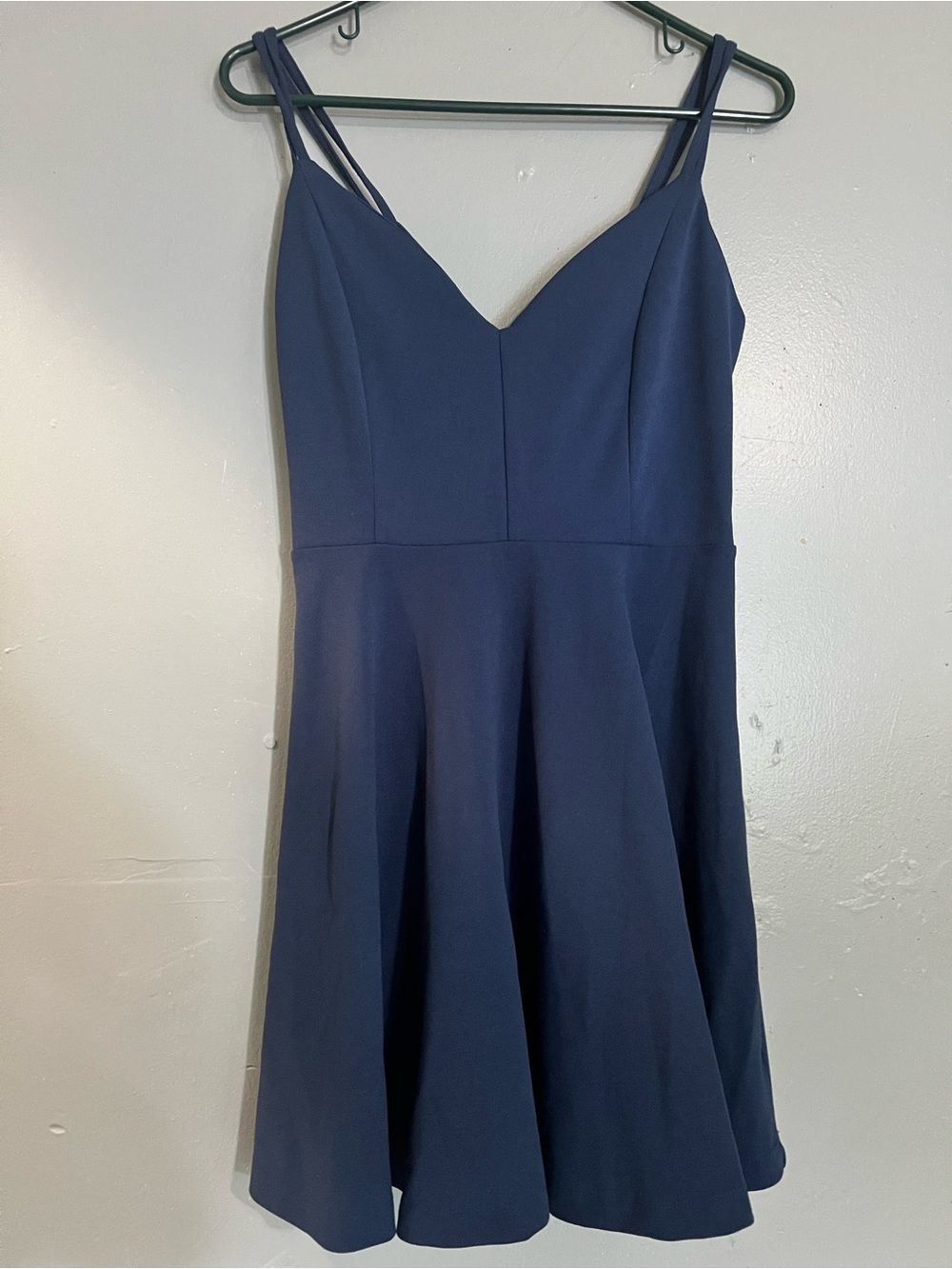 Papaya Double-Strap Navy Mini Dress